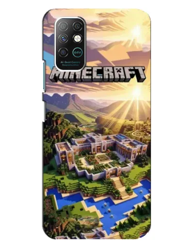 Чохол для Infinix Note 8 з картинкою «Minecraft панорама»