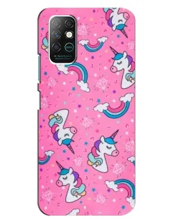 Чехол для Infinix Note 8 с картинкой «Unicorn паттерн розовый» Чехол для Infinix Note 8 с картинкой «Unicorn паттерн розовый»