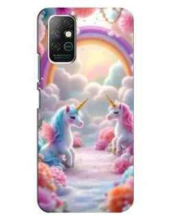 Чехол для Infinix Note 8 с картинкой «Радуга и единороги» Чехол для Infinix Note 8 с картинкой «Радуга и единороги»