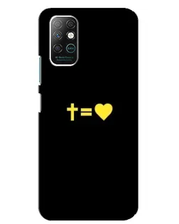Чохол для Infinix Note 8 з картинкою «Серце та Хрест»