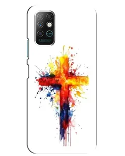 Чохол для Infinix Note 8 з картинкою «Акварельний хрест»