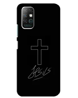 Чехол для Infinix Note 8 с картинкой «Графический крест Jesus» Чехол для Infinix Note 8 с картинкой «Графический крест Jesus»