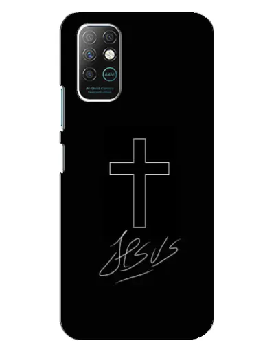 Чехол для Infinix Note 8 с картинкой «Графический крест Jesus» Чехол для Infinix Note 8 с картинкой «Графический крест Jesus»