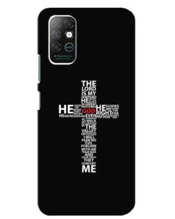 Чехол для Infinix Note 8 с картинкой «Текстовый крест» Чехол для Infinix Note 8 с картинкой «Текстовый крест»