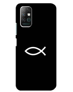 Чехол для Infinix Note 8 с картинкой «Символ рыбы Jesus» Чехол для Infinix Note 8 с картинкой «Символ рыбы Jesus»
