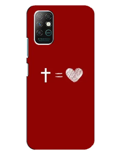 Чехол для Infinix Note 8 с картинкой «Уравнение любви» Чехол для Infinix Note 8 с картинкой «Уравнение любви»