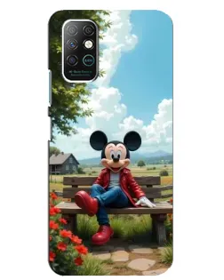 Чехол для Infinix Note 8 с картинкой «Микки на скамейке» Чехол для Infinix Note 8 с картинкой «Микки на скамейке»