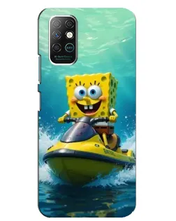 Чохол для Infinix Note 8 з картинкою «Спанч Боб на гідроциклі» Чохол для Infinix Note 8 з картинкою «Спанч Боб на гідроциклі»