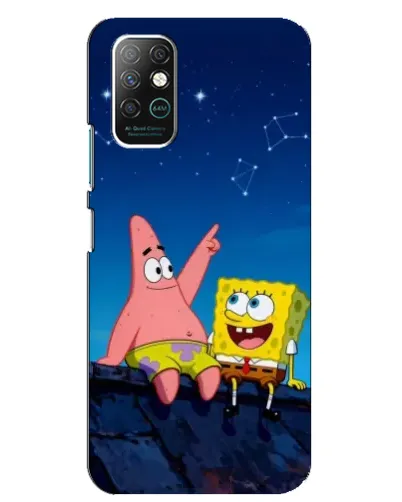 Чехол для Infinix Note 8 с картинкой «Губка Боб и Патрик ночью» Чехол для Infinix Note 8 с картинкой «Губка Боб и Патрик ночью»