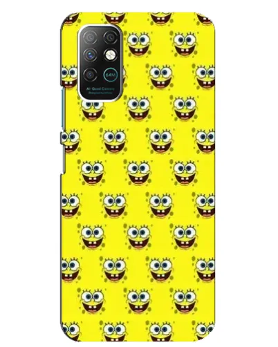 Чехол для Infinix Note 8 с картинкой «Паттерн Губка Боб» Чехол для Infinix Note 8 с картинкой «Паттерн Губка Боб»