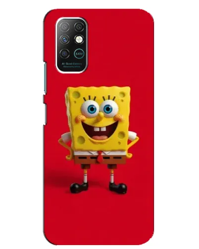 Чехол для Infinix Note 8 с картинкой «Спанч Боб на красном» Чехол для Infinix Note 8 с картинкой «Спанч Боб на красном»