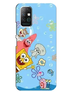 Чехол для Infinix Note 8 с картинкой «Веселые пузырьки»