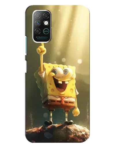 Чехол для Infinix Note 8 с картинкой «Сияющий Спанч Боб» Чехол для Infinix Note 8 с картинкой «Сияющий Спанч Боб»