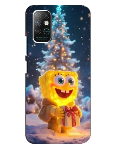 Чехол для Infinix Note 8 с картинкой «Рождественский Спанч Боб» Чехол для Infinix Note 8 с картинкой «Рождественский Спанч Боб»