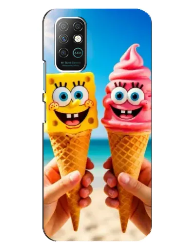 Чехол для Infinix Note 8 с картинкой «Спанч Боб мороженое» Чехол для Infinix Note 8 с картинкой «Спанч Боб мороженое»