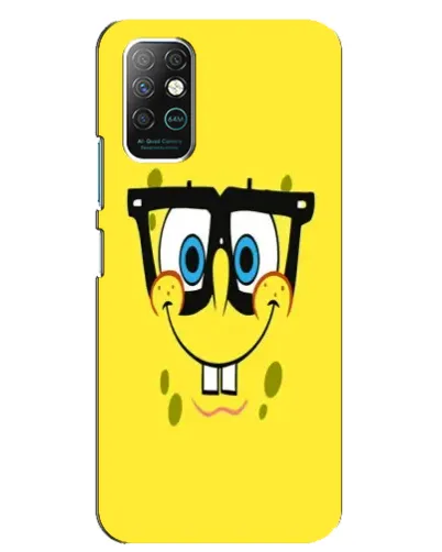Чехол для Infinix Note 8 с картинкой «Минималистичный Спанч Боб» Чехол для Infinix Note 8 с картинкой «Минималистичный Спанч Боб»