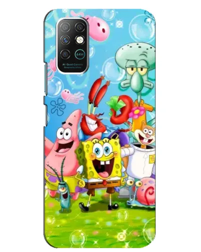 Чехол для Infinix Note 8 с картинкой «Губка Боб и друзья» Чехол для Infinix Note 8 с картинкой «Губка Боб и друзья»