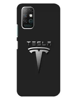 Чехол для Infinix Note 8 с картинкой «Стальной логотип Tesla» Чехол для Infinix Note 8 с картинкой «Стальной логотип Tesla»