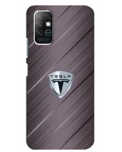 Чехол для Infinix Note 8 с картинкой «Металлическая текстура Tesla» Чехол для Infinix Note 8 с картинкой «Металлическая текстура Tesla»