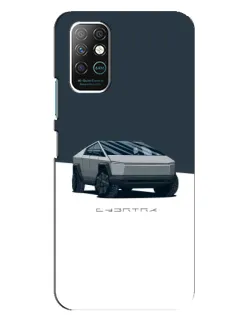 Чехол для Infinix Note 8 с картинкой «Серебристый Cybertruck Tesla» Чехол для Infinix Note 8 с картинкой «Серебристый Cybertruck Tesla»