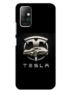 Чехол для Infinix Note 8 с картинкой «Tesla — серебристое авто» Чехол для Infinix Note 8 с картинкой «Tesla — серебристое авто»