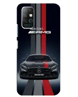 Чехол для Infinix Note 8 с картинкой «Mercedes — белый карбон»