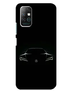 Чехол для Infinix Note 8 с картинкой «Mercedes — силуэт авто»
