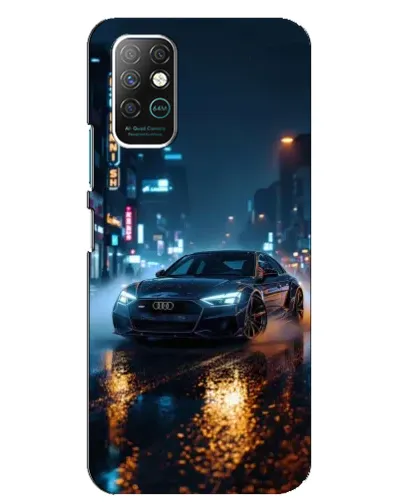 Чохол для Infinix Note 8 з картинкою «Нічне місто та Audi» Чохол для Infinix Note 8 з картинкою «Нічне місто та Audi»