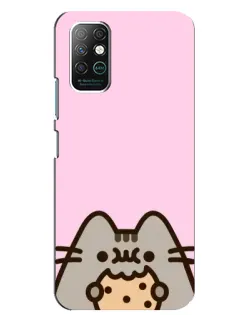 Чохол для Infinix Note 8 з картинкою «Pusheen та печиво» Чохол для Infinix Note 8 з картинкою «Pusheen та печиво»