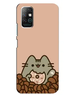 Чохол для Infinix Note 8 з картинкою «Кавовий Пушин»