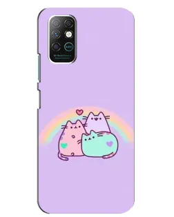 Чохол для Infinix Note 8 з картинкою «Веселкові Пушини»