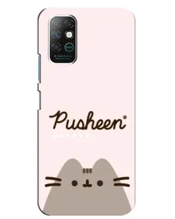 Чохол для Infinix Note 8 з картинкою «Pusheen логотип»