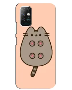 Чохол для Infinix Note 8 з картинкою «Пушин пузиком догори»