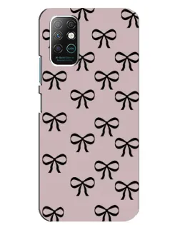 Чохол для Infinix Note 8 з картинкою «Чорні бантики»