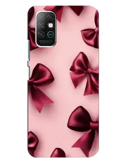 Чохол для Infinix Note 8 з картинкою «Бордовий атлас»