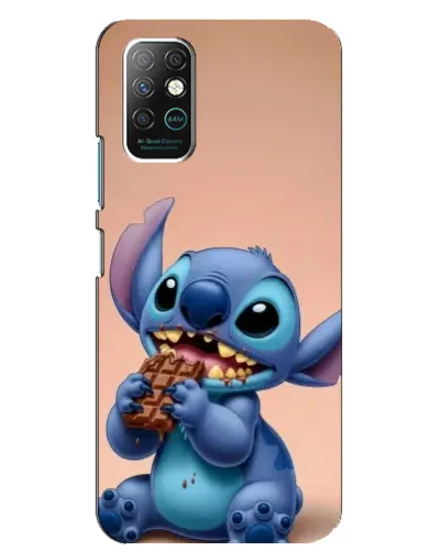 Чохол для Infinix Note 8 з картинкою «Стіч їсть шоколад»