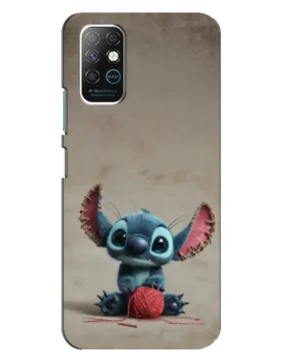 Чохол для Infinix Note 8 з картинкою «Стіч на чоричневому фоні»