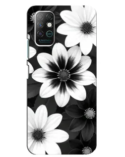 Чохол для Infinix Note 8 з картинкою «Монохромні айстри» Чохол для Infinix Note 8 з картинкою «Монохромні айстри»