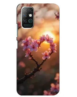 Чохол для Infinix Note 8 з картинкою «Рожевий цвіт сердечко на тлі заходу» Чохол для Infinix Note 8 з картинкою «Рожевий цвіт сердечко на тлі заходу»