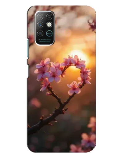 Чохол для Infinix Note 8 з картинкою «Рожевий цвіт сердечко на тлі заходу» Чохол для Infinix Note 8 з картинкою «Рожевий цвіт сердечко на тлі заходу»