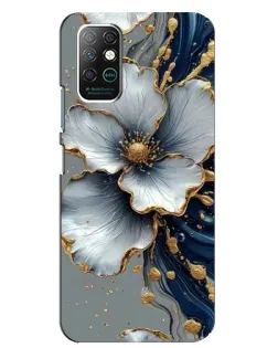 Чохол для Infinix Note 8 з картинкою «Біла квітка та золотий флюїд» Чохол для Infinix Note 8 з картинкою «Біла квітка та золотий флюїд»