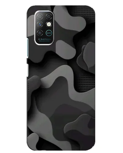 Чохол для Infinix Note 8 з картинкою «Темний абстрактний камуфляж»
