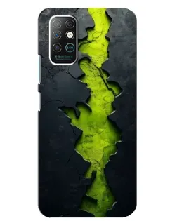 Чохол для Infinix Note 8 з картинкою «Салатовий розлом скелі»