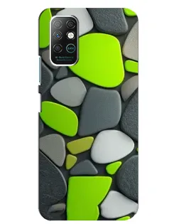 Чохол для Infinix Note 8 з картинкою «Яскрава неонова галька»
