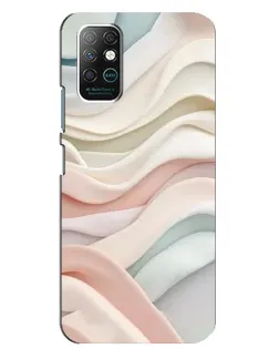 Чохол для Infinix Note 8 з картинкою «Пастельні ніжні хвилі»