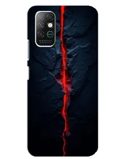 Чохол для Infinix Note 8 з картинкою «Червона лавова тріщина»