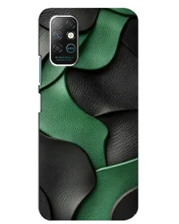 Чохол для Infinix Note 8 з картинкою «Зелені шкіряні хвилі»