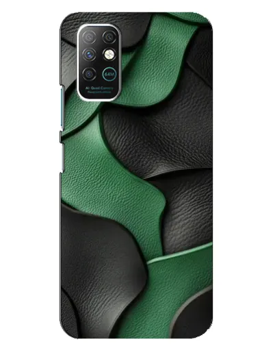 Чохол для Infinix Note 8 з картинкою «Зелені шкіряні хвилі»