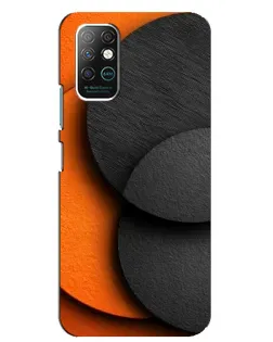 Чохол для Infinix Note 8 з картинкою «Геометрія помаранчевих кіл»
