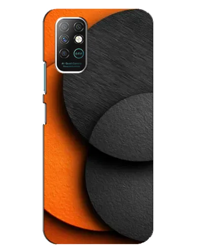 Чохол для Infinix Note 8 з картинкою «Геометрія помаранчевих кіл»